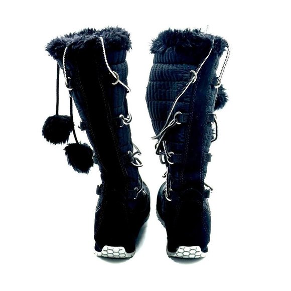 Timberland Kids T7 T8 Faux Fur Tall Winter Snow Boots - Picture 5 of 9